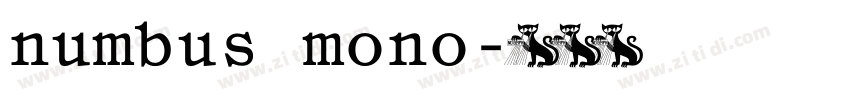 numbus mono字体转换